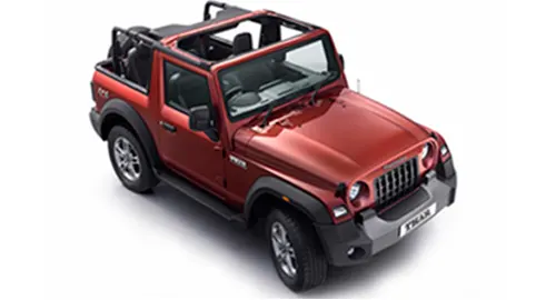 Rent Mahindra Thar Convertible Automatic 4×4 for self drive in Goa.